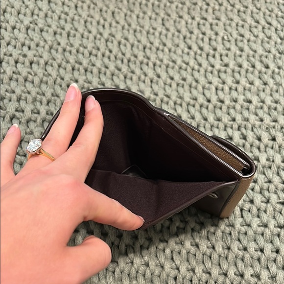 Coach Tan trifold leather wallet - Picture 3 of 5